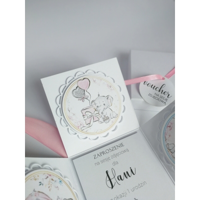 Zaproszenie na sesje fotograficzna z personalizacją - box